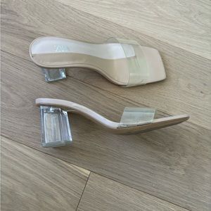 Zara Lucite Heels 2.5”